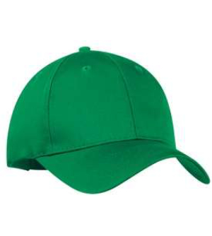 green heavy cotton cap