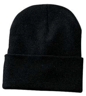 black long toque with cuff