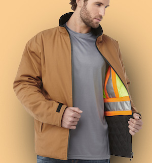 shop for corporate branded work and safety wear.