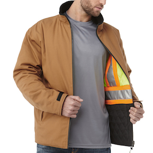 tan reversible canvas jacket