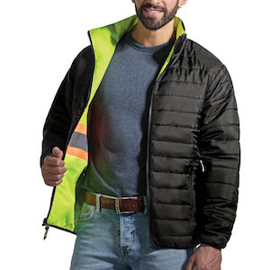 reversible puffer jacket