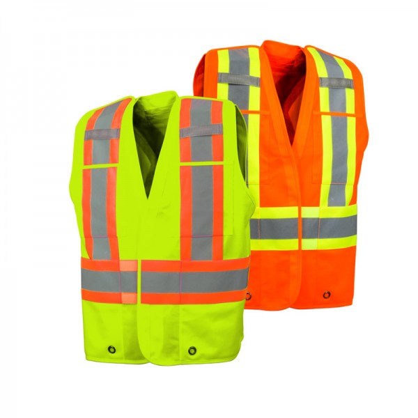 solid polyester hi-visibility safety vest