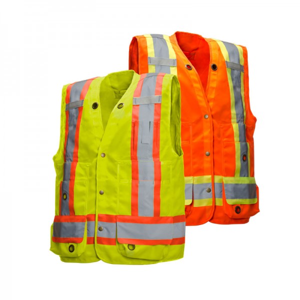 hi-visibility surveyor vest